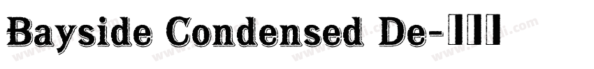 Bayside Condensed De字体转换
